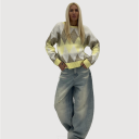 maglioncino disegno geometrico scacchi